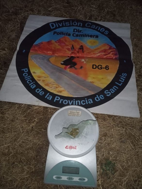 Santa Rosa del Conlara: detuvieron a dos automovilistas con marihuana 