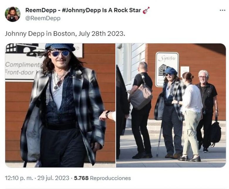 Reapareció Johnny Depp tras ser encontrado inconsciente en un hotel: las fotos