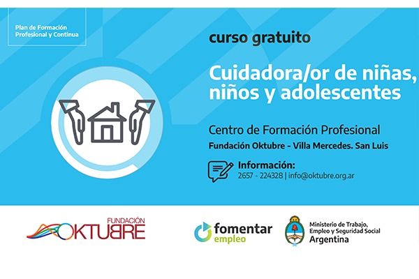 Capacitación gratuita de cuidado de niñas, niños y adolescentes. 