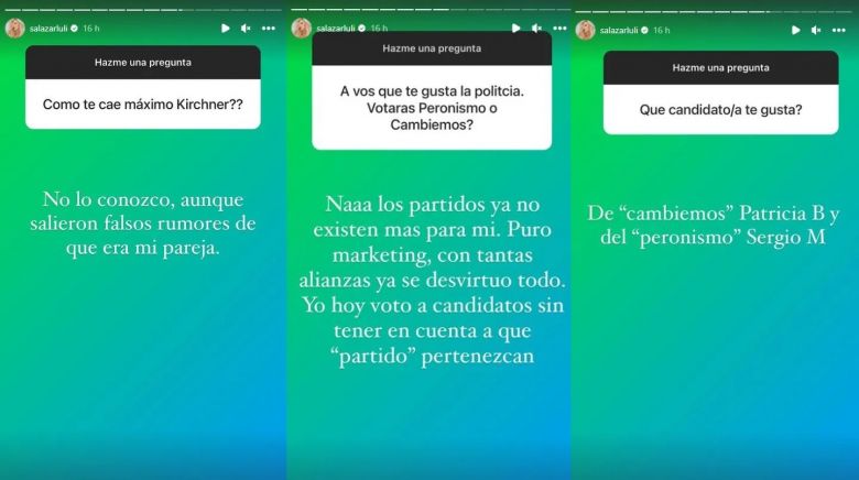 Luciana Salazar publicó su boca de urna de las Elecciones 2023 y los resultados sorprendieron a todos
