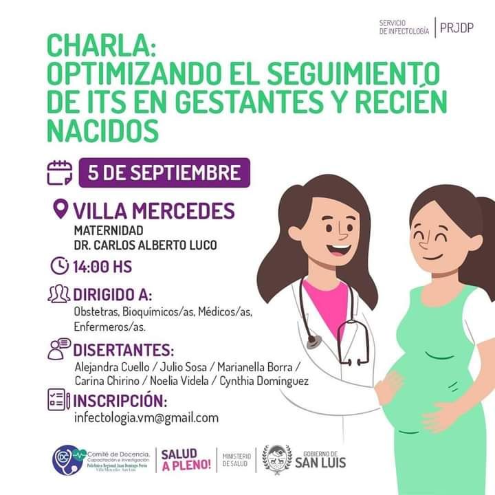 Brindarán charla sobre optimización del seguimiento de ITS en gestantes y recién nacidos