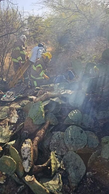Se incendió una avioneta en el aeropuerto de San Luis 