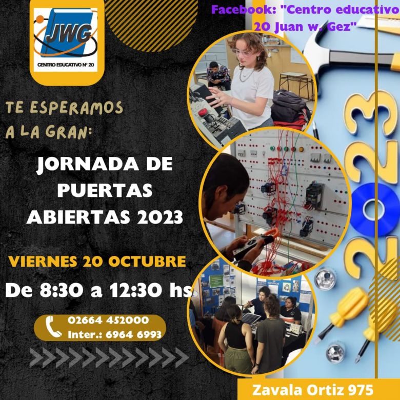 El CE N°20 "Juan W. Gez" prepara su jornada de puertas abiertas