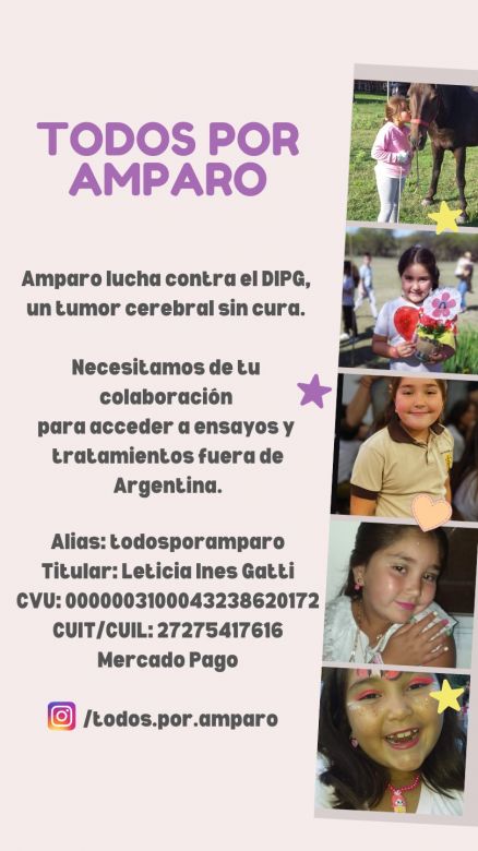 Continúa en marcha la campaña "Todos por Amparo"