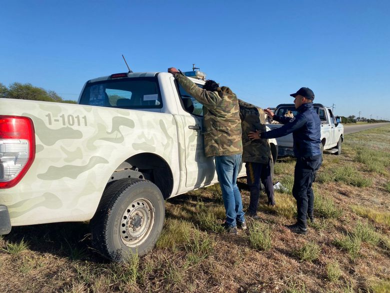 Cazadores furtivos fueron demorados en La Angelina