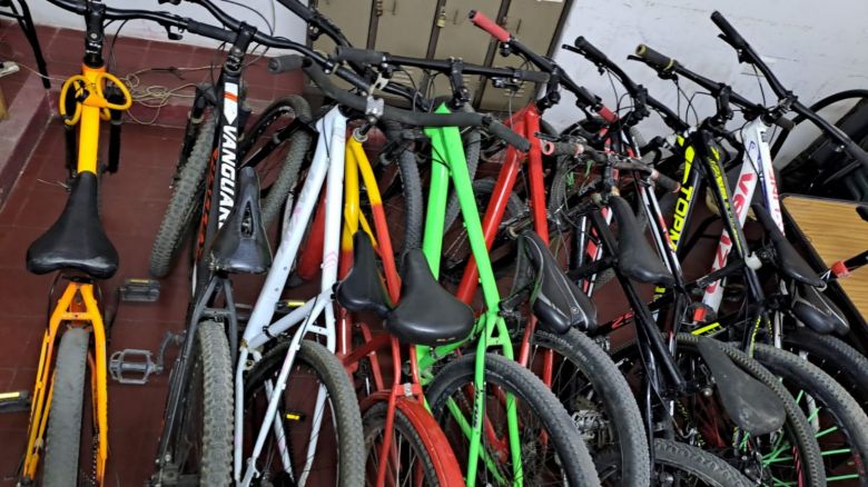Veintisiete bicicletas fueron recuperadas por la Dirección General de Investigaciones