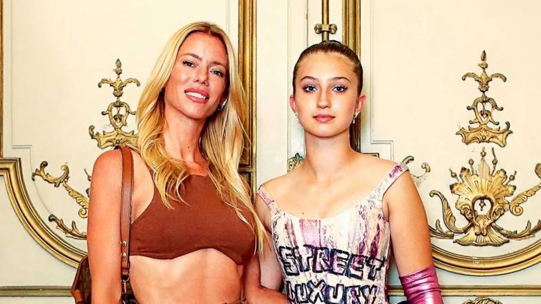 Luego de ausentarse al casamiento de su mamá, Nicole Neumann, Indiana Cubero fue a una boda con Mica Viciconte