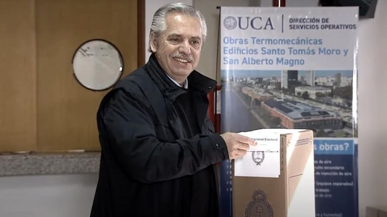 Votó el presidente de la Nación, Alberto Fernández