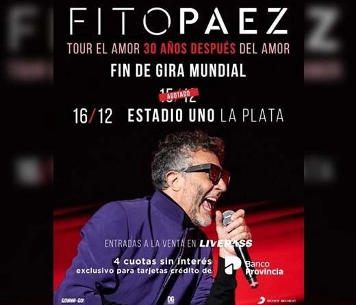 Últimos shows del año de Fito Páez 