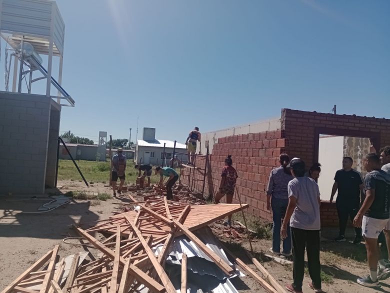 Temporal en Concarán: Gobierno provincial y municipal atendieron a las familias afectadas 