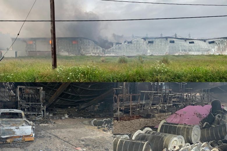 Sofocaron un incendio en la Zona Franca de Justo Daract