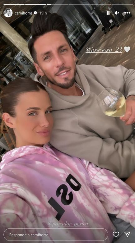 Camila Homs y José Sosa se fueron de vacaciones tras el escándalo con la ex del futbolista 