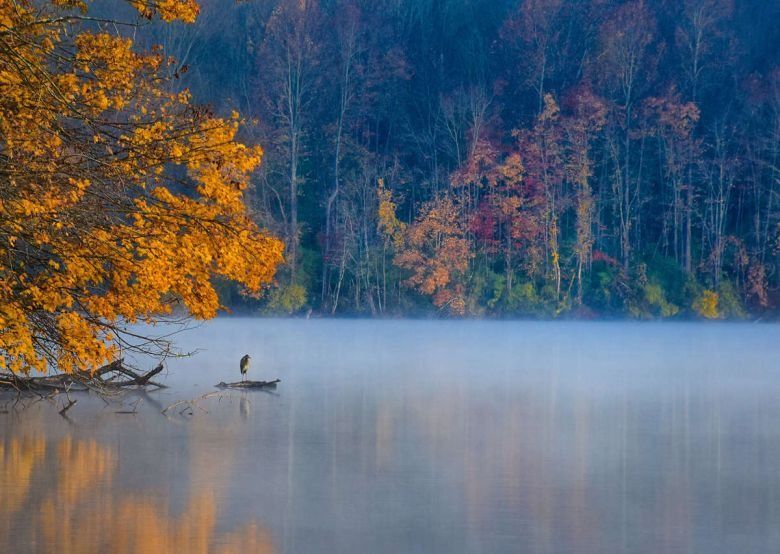 Parque Estatal Marsh Creek en Exton, Pensilvania 
