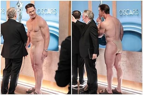 No iba desnudo: esto es lo que en realidad John Cena llevaba puesto debajo del sobre en los Oscar  