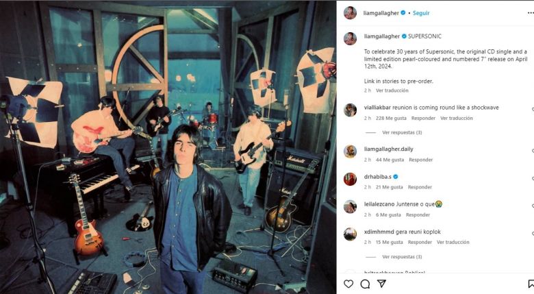 Oasis celebra los 30 años de “Supersonic” con una edición especial en formato físico