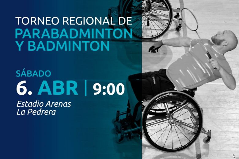 Ochenta jugadores participarán en un torneo regional de parabádminton y bádminton