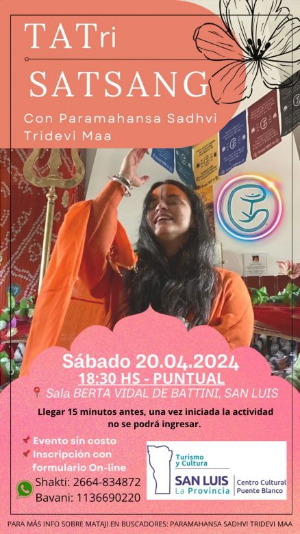 Una líder espiritual internacional vuelve a San Luis para dar una conferencia filosófica