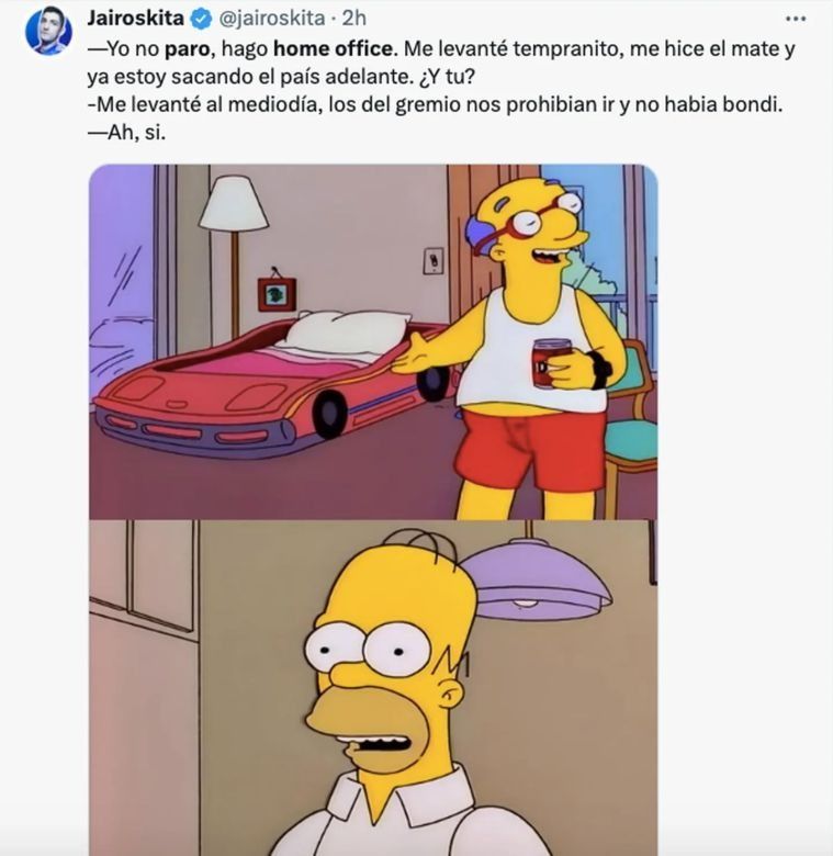 Los mejores memes por el paro general: del home office al paro de colectivos