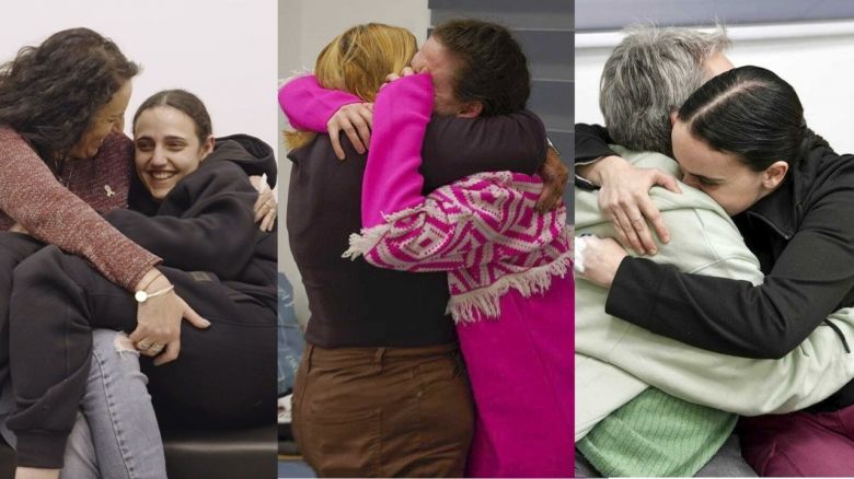 Emily,  Romi y Doron vuelven a casa tras 471 días de cautiverio
