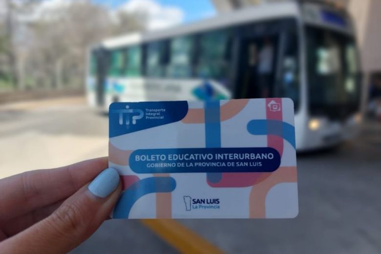 Comienza la entrega del Boleto Educativo Interurbano para estudiantes de San Luis