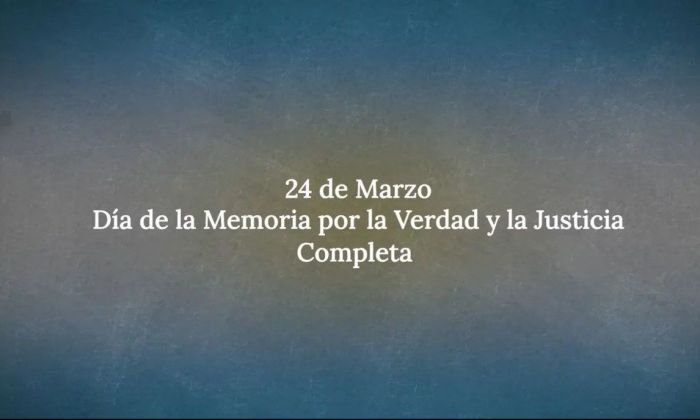 El Gobierno prepara un anuncio grabado para el 24 de marzo e insiste en instalar “la memoria completa”