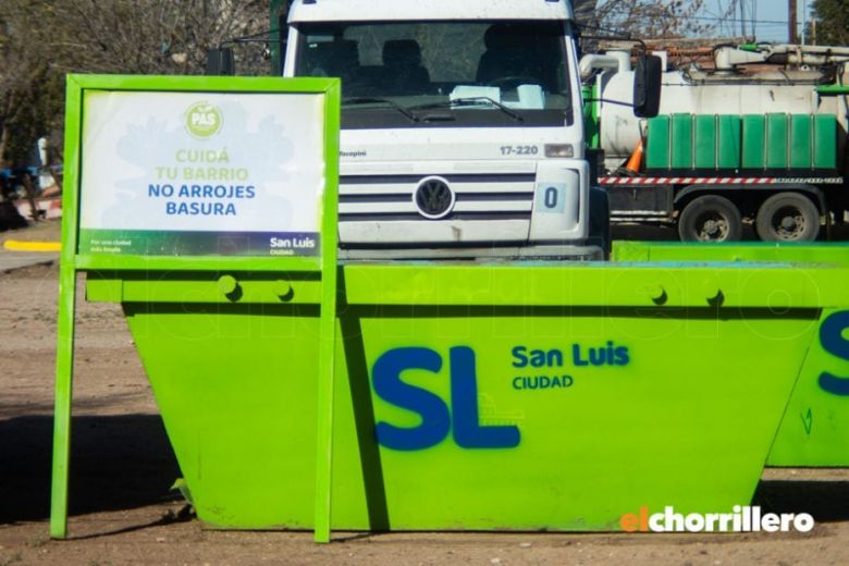 La Municipalidad de San Luis difundió dónde estarán los contenedores para residuos voluminosos esta semana