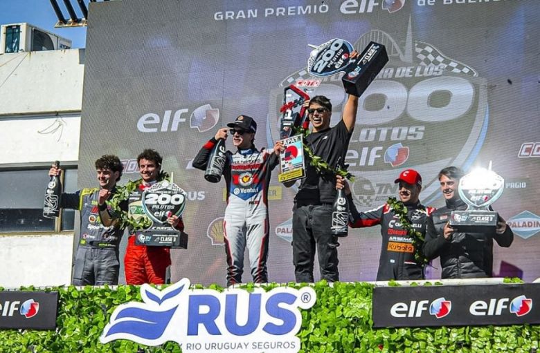 El villamercedino Javier Merlo festejó en la “Carrera de los 200 Pilotos” del Turismo Nacional