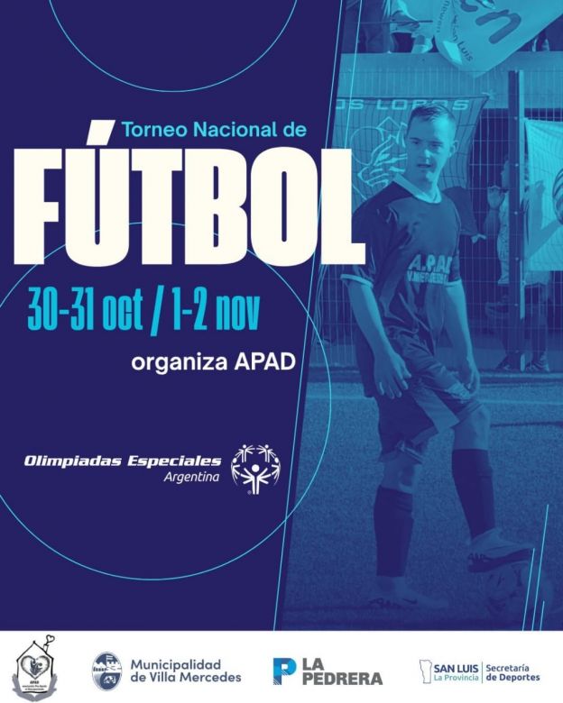 Villa Mercedes será sede del Torneo Nacional de Fútbol Inclusivo 2025 