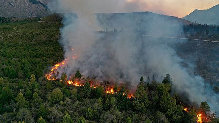 Ola de calor en Chubut en medio de la crisis por los incendios forestales