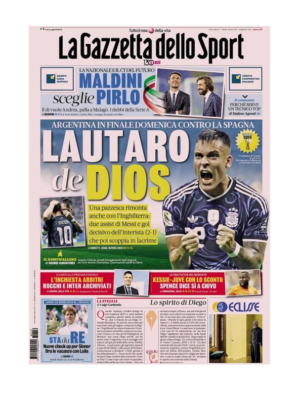 Mir&aacute; las portadas de los principales diarios del planeta tras la remontada de Argentina ante Inglaterra