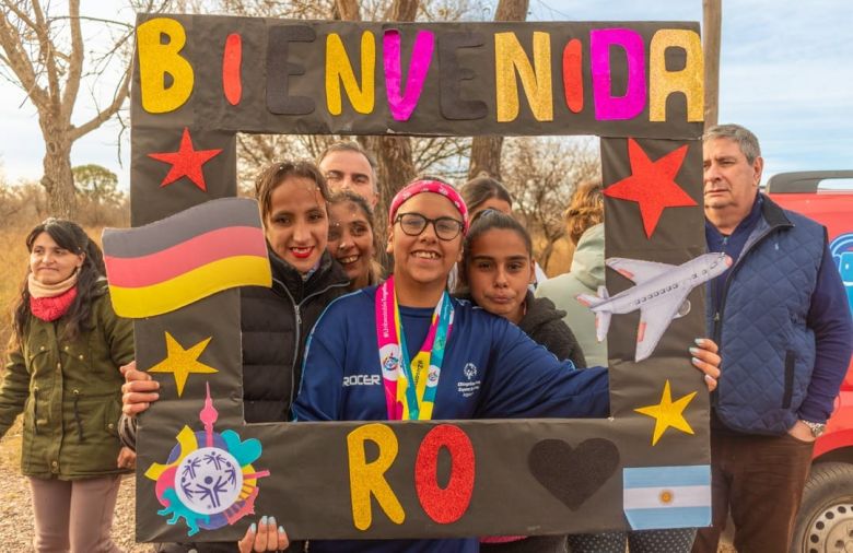 Roxana Rojas volvió a Villa Mercedes con su medalla Olímpica a festejar