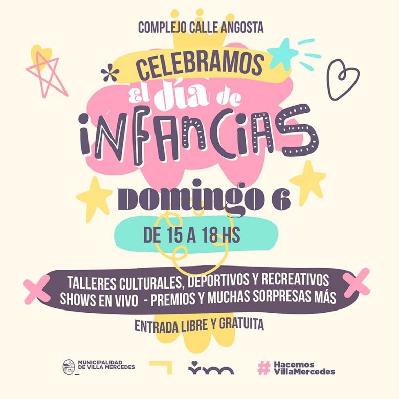 La Municipalidad de Villa Mercedes se prepara para festejar "El día de las Infancias" en el Complejo Calle Angosta