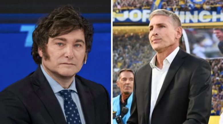 La promesa de Javier Milei si Martín Palermo se convierte en el próximo entrenador de Boca 