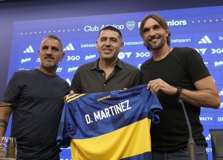 Diego Martinez fue presentado en Boca