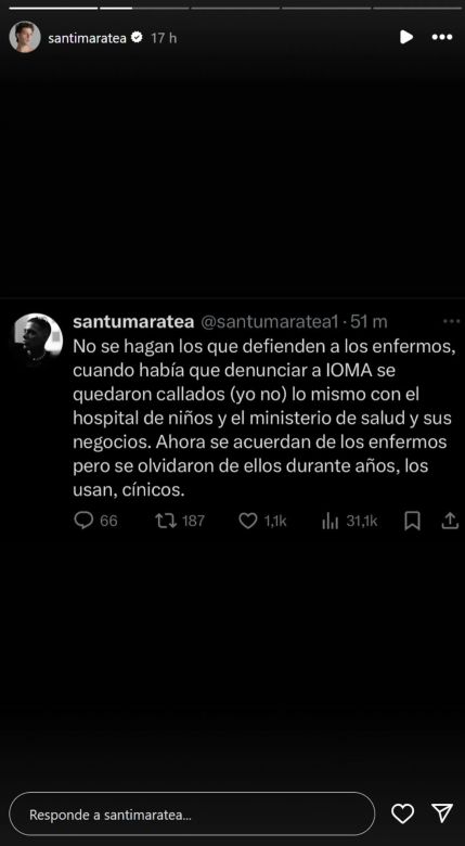 Santiago Maratea destrozó a los haters y anunció una nueva campaña: “Estamos juntando 100 millones de pesos”